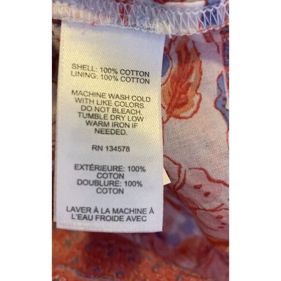 Vineyard Vines Floral Striped Pintuck Lot 2 Sleeveless Sz Small 4 Cotton Coastal - Picture 12 of 16